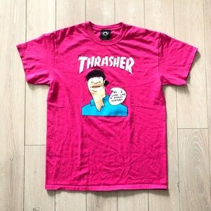Thrasher 2018 Gonz Cover Street Skater T Shirt in Pink Size M